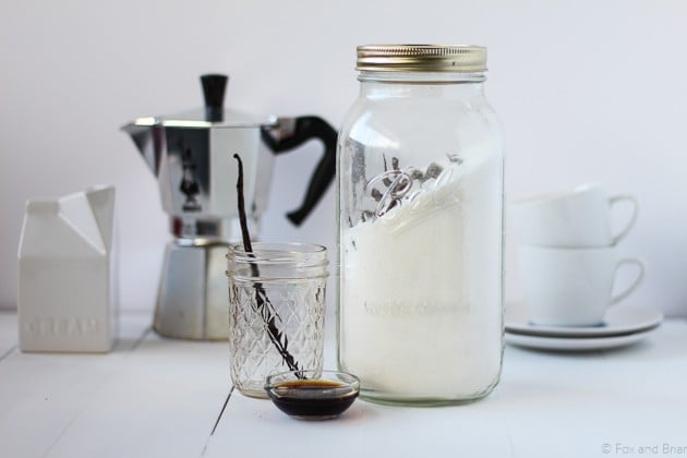 Triple Vanilla Syrup. Only 3 ingredients and super easy to make.