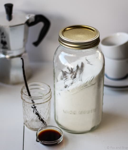 Triple Vanilla Syrup. Only 3 ingredients and super easy to make.