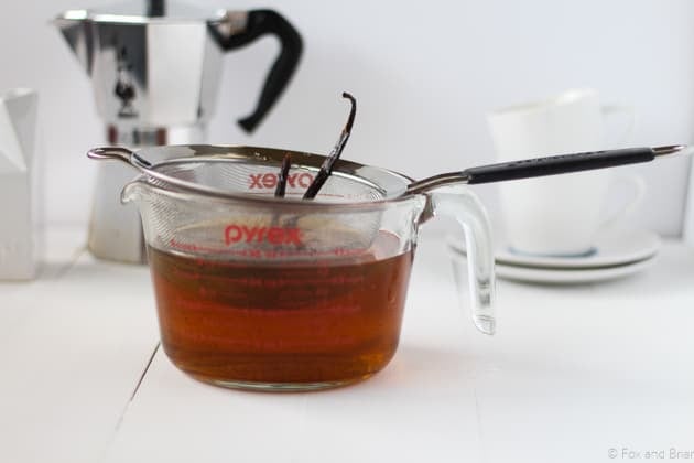 Triple Vanilla Syrup. Only 3 ingredients and super easy to make.