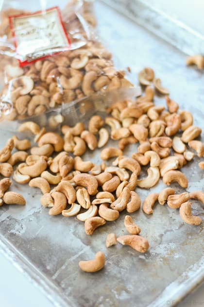 Making your own cashew butter is quick and easy! Use it just like you would use peanut butter, spread on toast or fruit, mix into a savory sauce or make a batch of cookies!