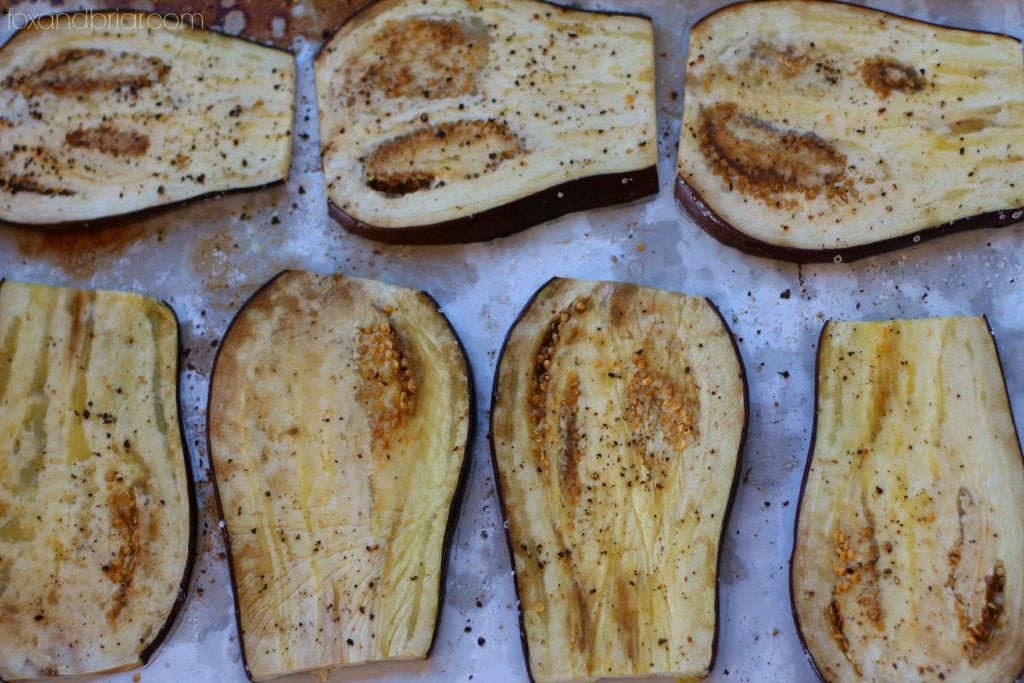 Roasted eggplant