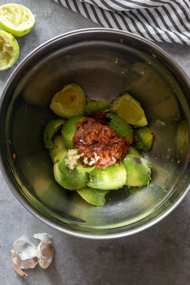 ingredients for guacamole