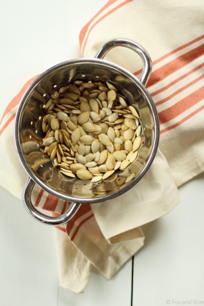 This healthy snack is so quick and easy. The seeds roast up to be so crispy and crunchy - Love it!