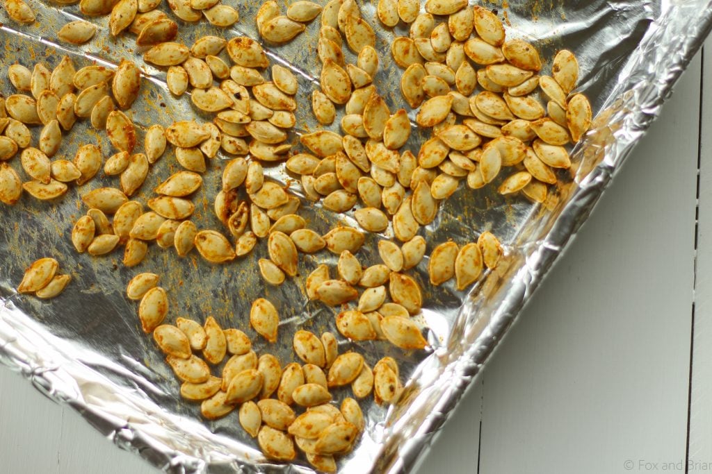 This healthy snack is so quick and easy. The seeds roast up to be so crispy and crunchy - Love it!