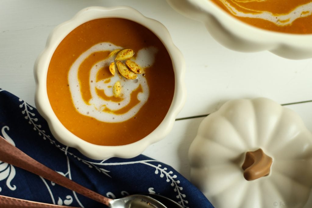 This vegan and gluten free soup is so warm and filling. Perfect for fall!