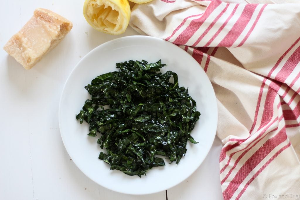 This simple kale salad has 5 ingredients, but it is THE BEST! Based on a salad I had at the fabulous Ava Gene's restaurant in Portland, OR. The kale is massaged, so it is tender, the cheese gives tons of flavor, and homemade breadcrumbs give the perfect crunch.