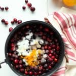 This classic cranberry sauce takes 10 minutes to make and is so much better than the canned version! Can be made up to two days ahead of time to make your Thanksgiving easier.