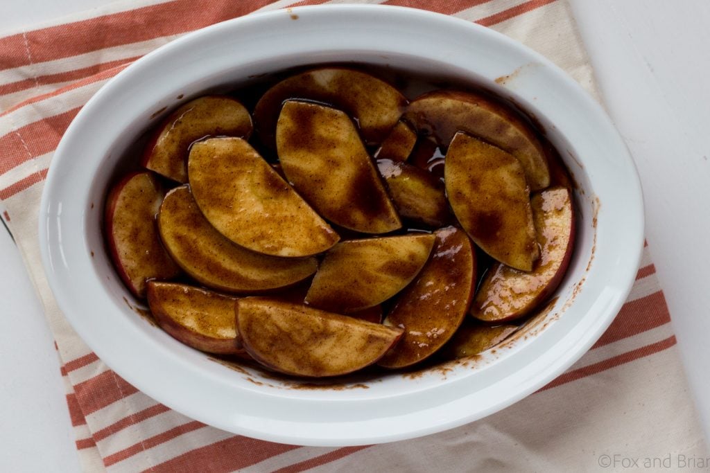 This healthier sweet potato casserole is sweetened with maple syrup. Perfect for your Thanksgiving table!