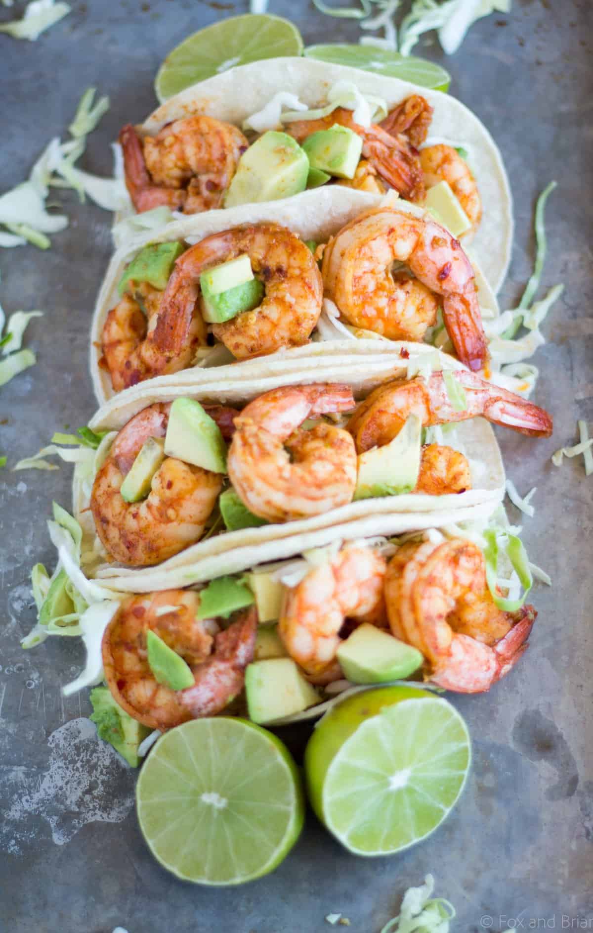 Chili Lime Shrimp Tacos from Fox and Briar