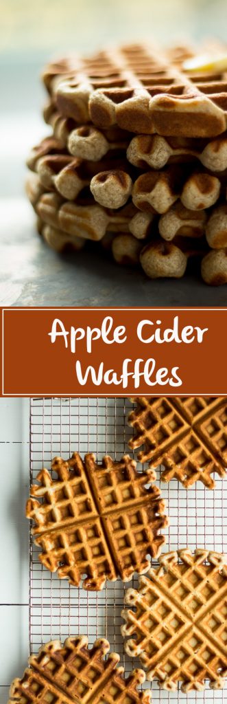 These apple cider waffles are sweet, and tangy with a hint of spice, perfect for fall mornings.