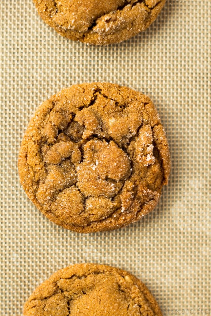 These chewy ginger cookies are packed full of gingerbread flavor, but are soft and chewy. Sooo good!