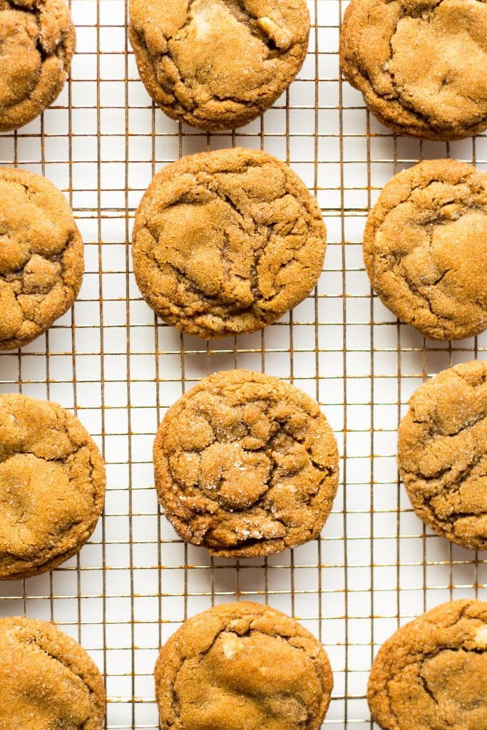 These chewy ginger cookies are packed full of gingerbread flavor, but are soft and chewy. Sooo good!