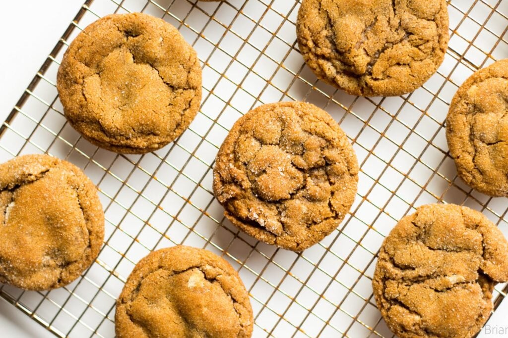 These chewy ginger cookies are packed full of gingerbread flavor, but are soft and chewy. Sooo good!