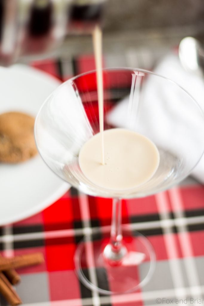 Gingerbread Martini - This festive martini is sweet and spicy, just like your favorite holiday cookie!