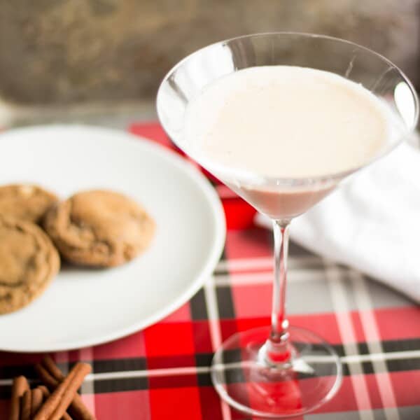 Gingerbread Martini - This festive martini is sweet and spicy, just like your favorite holiday cookie!
