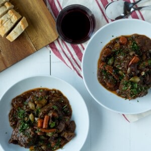 This Red Wine Beef Stew is rich and hearty, with tender beef and a velvety, savory sauce that you will not believe!