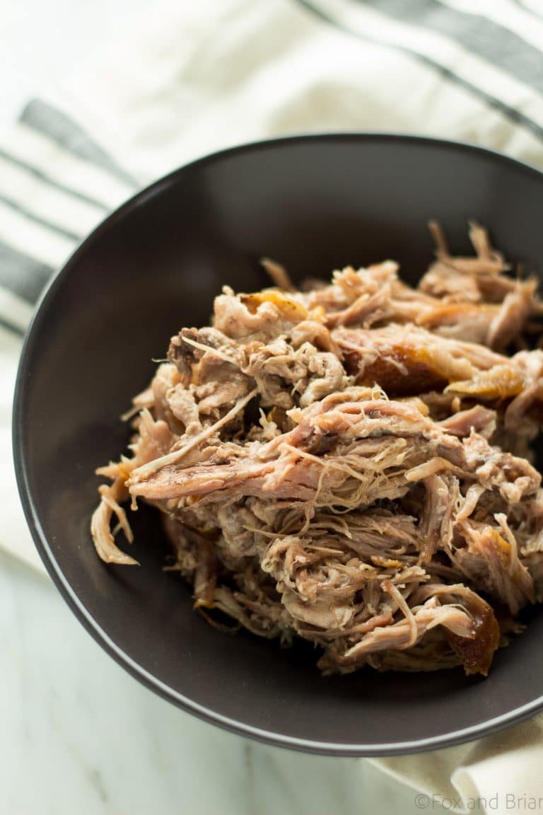 The Easiest Slow Cooker Pulled Pork Fox and Briar