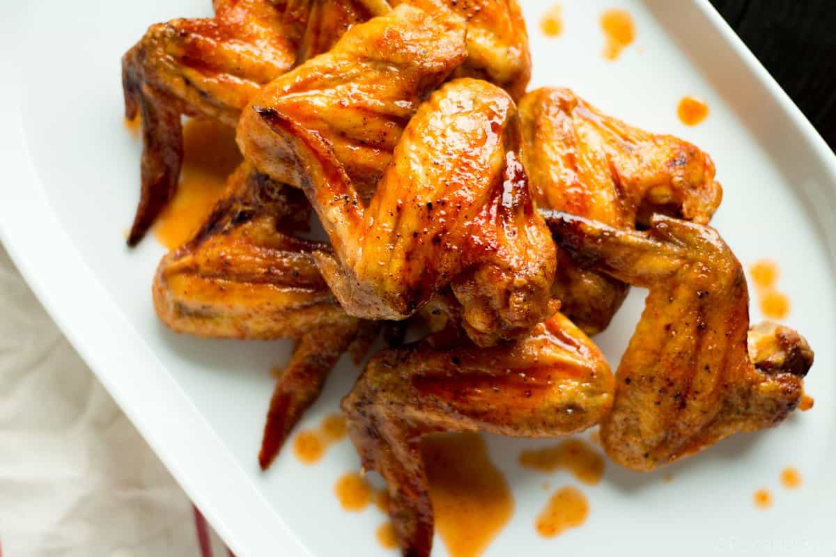 Sriracha Brown Sugar Baked Wings 