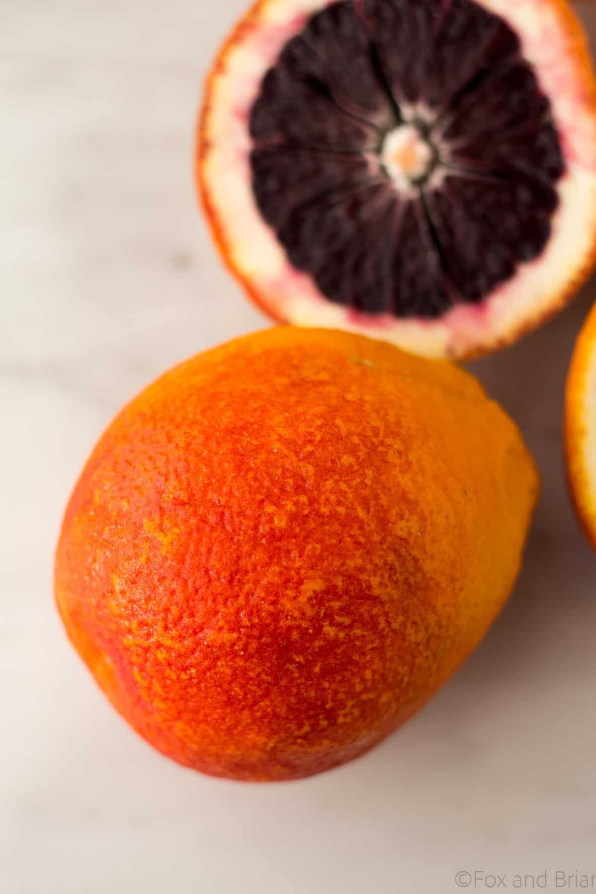 This Fresh Blood Orange Margarita has an optional smoky salted rim. The fresh citrus flavors of the blood orange make this a sweet and tart cocktail, and the smoked paprika salted rim gives it a little something extra.