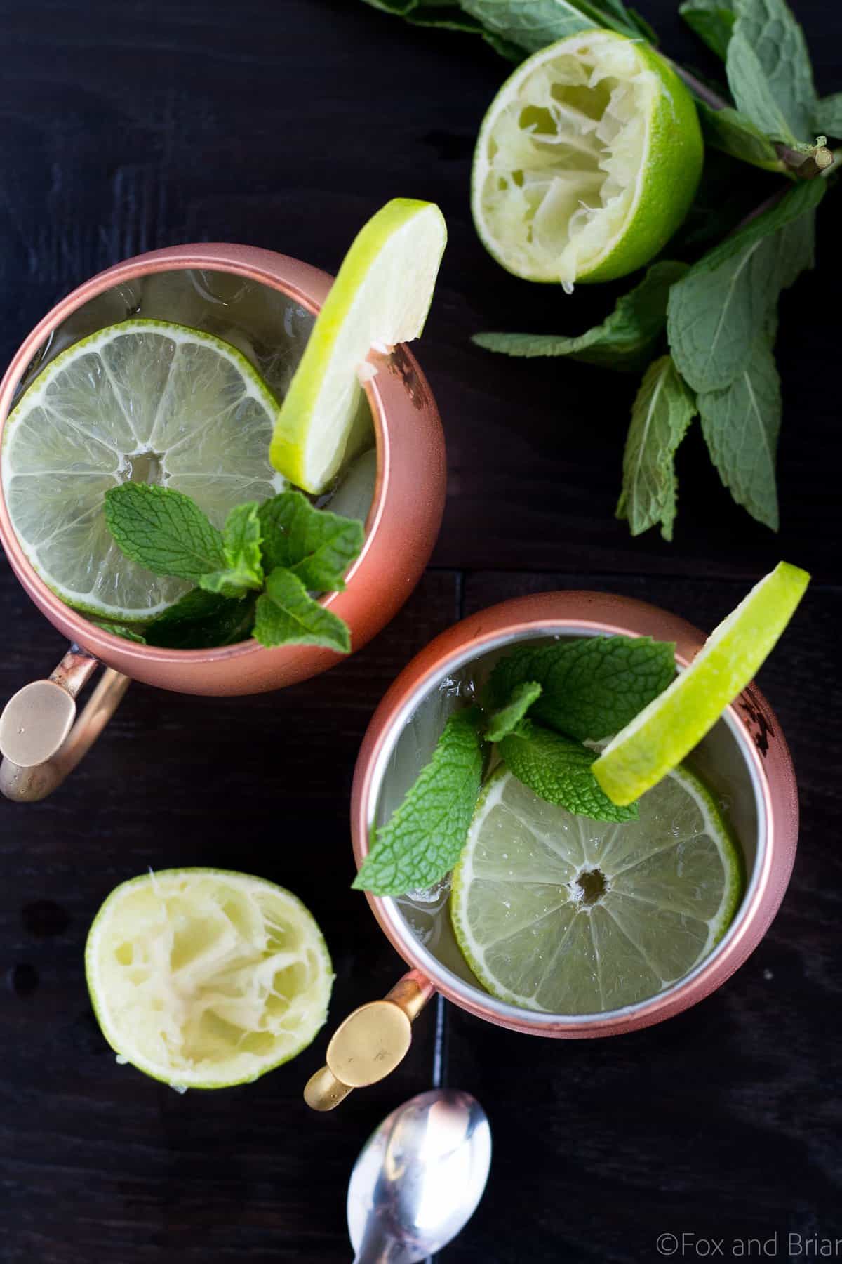 The Irish Mule is a refreshing cocktail made with ginger beer, lime juice and whiskey. Enjoy this on Saint Patrick's Day or any time of year!