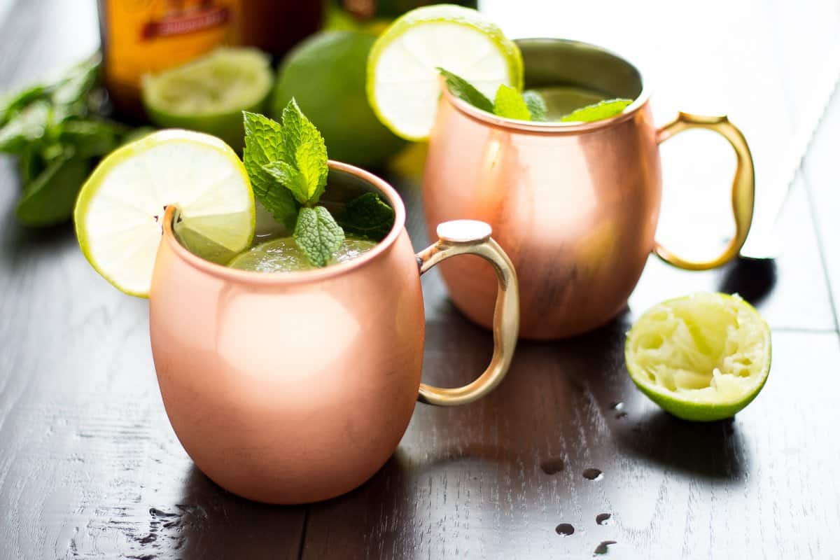 The Irish Mule is a refreshing cocktail made with ginger beer, lime juice and whiskey. Enjoy this on Saint Patrick's Day or any time of year!