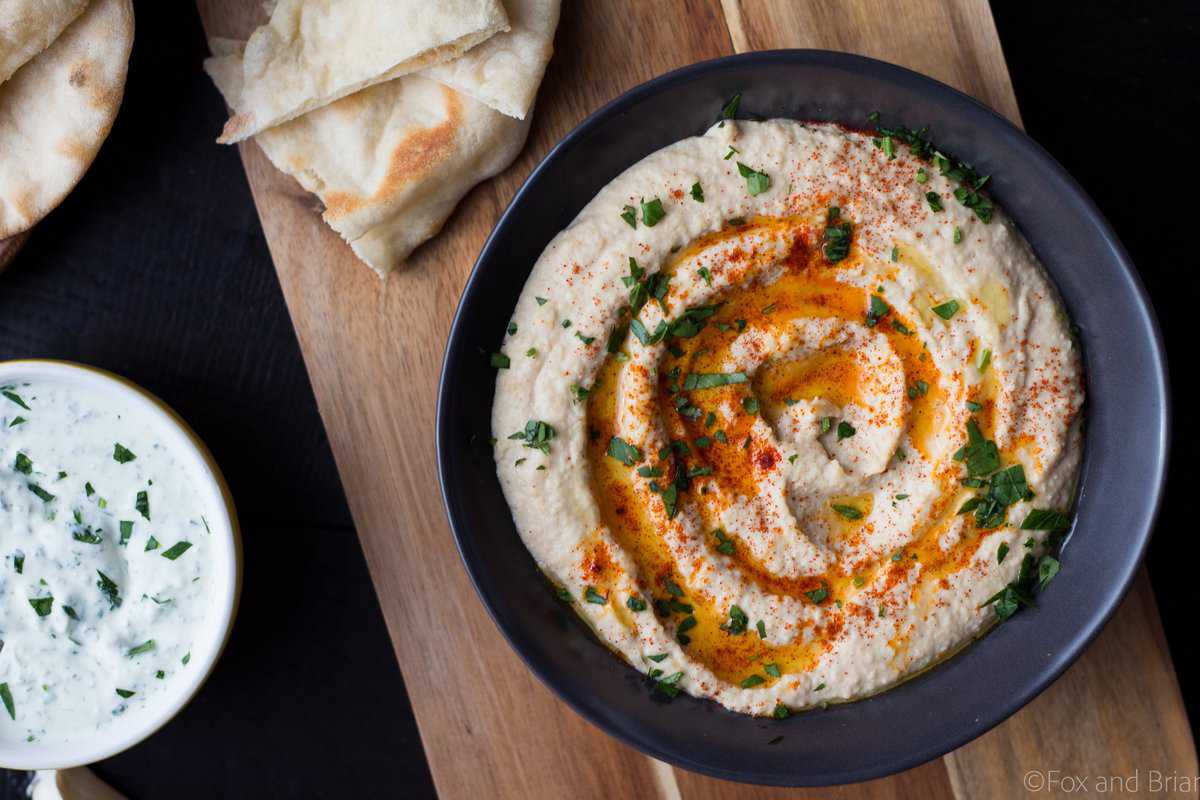 This easy homemade hummus can be made in about 5 minutes and tastes amazing!