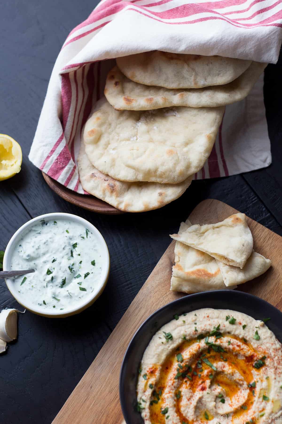 This simple Homemade Pita bread is easy to make and better than anything you can buy at the store!