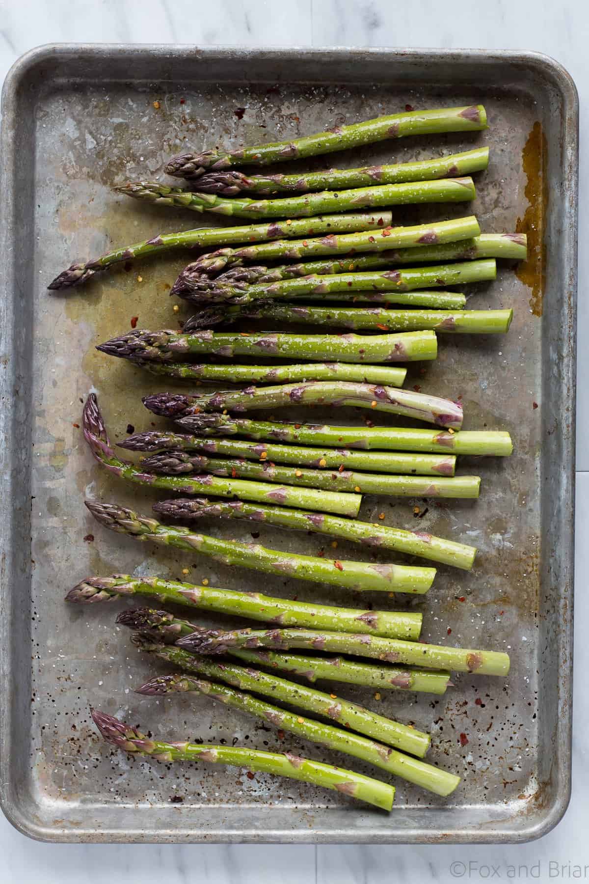 This Roasted Shrimp and Asparagus is a quick one sheet pan meal can be made in about 20 minutes and is tasty and healthy!