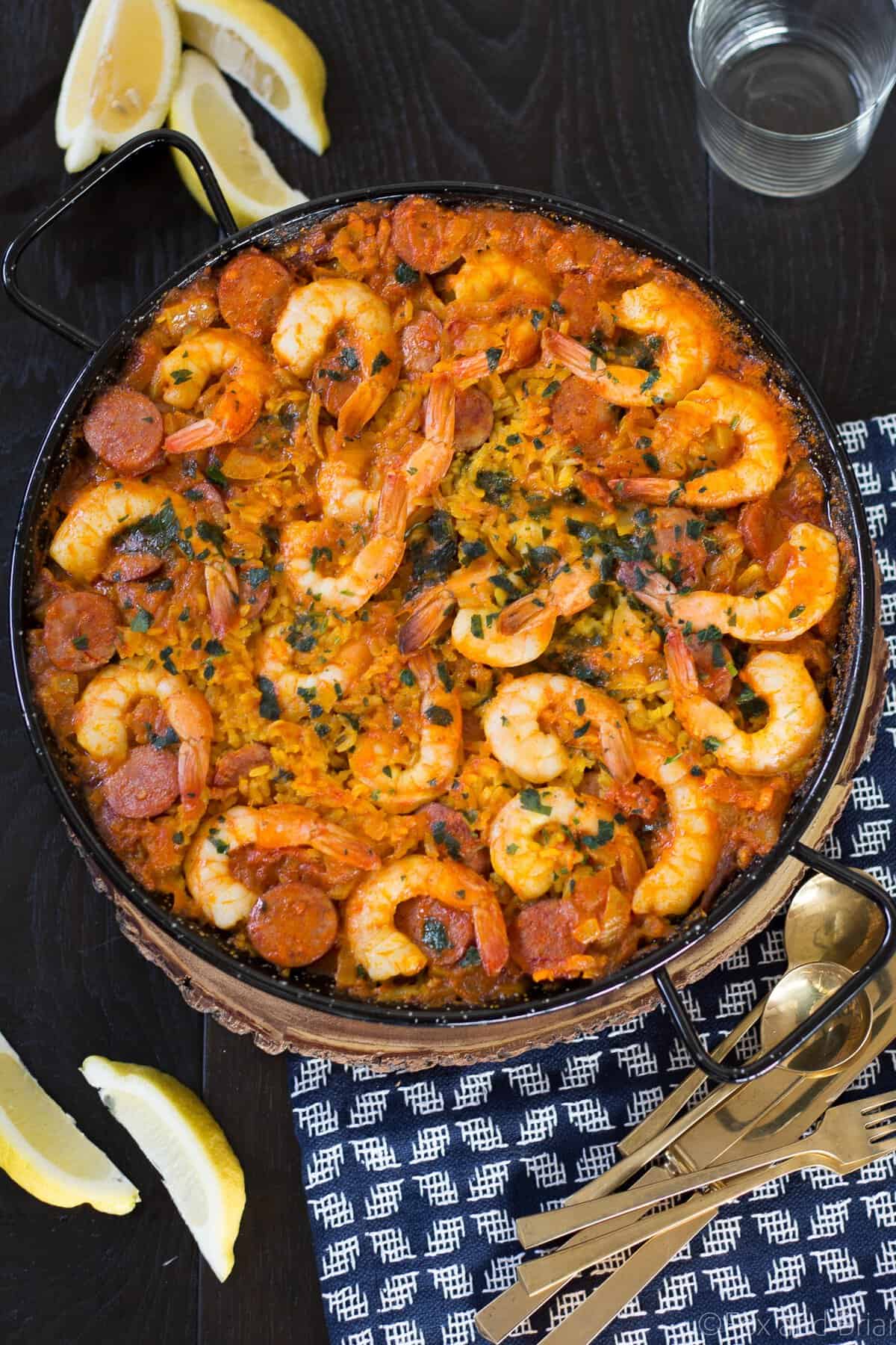 Shrimp and Chorizo Paella | How to make Paella | Spanish paella recipe | easy paella recipe | Spanish seafood paella recipe | authentic paella recipe | authentic seafood paella recipe 