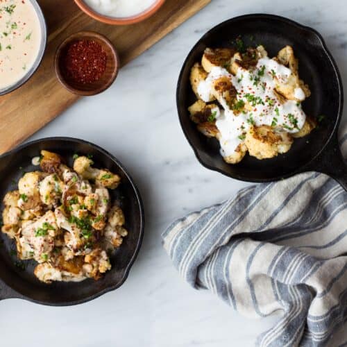 Roasted Cauliflower With Yogurt Sauce (Zahra) Fox and Briar