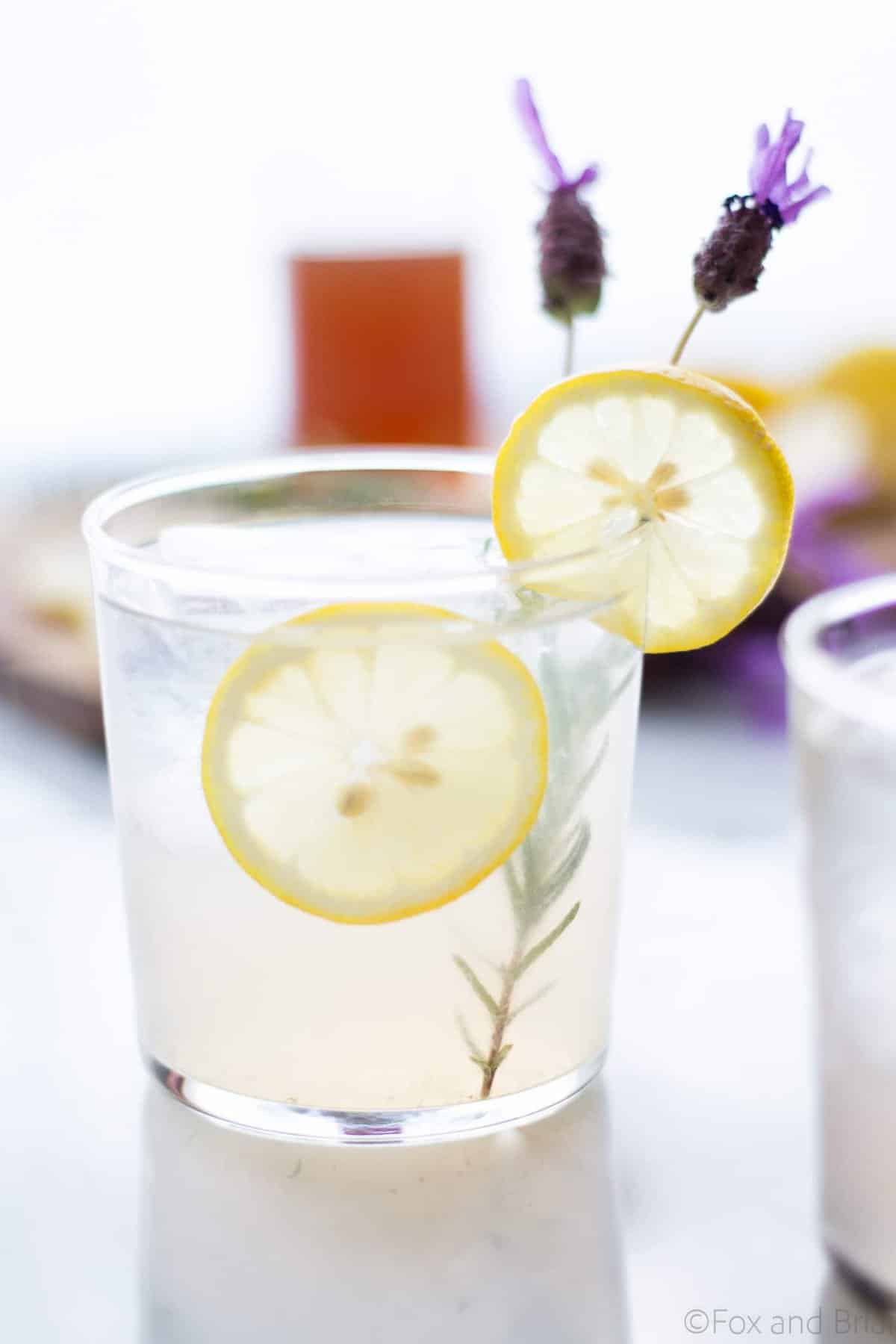 This refreshing Lavender Collins is a fresh twist on a Tom Collins cocktail, with homemade lavender syrup, gin, lemon juice and a splash of sparkling water. 