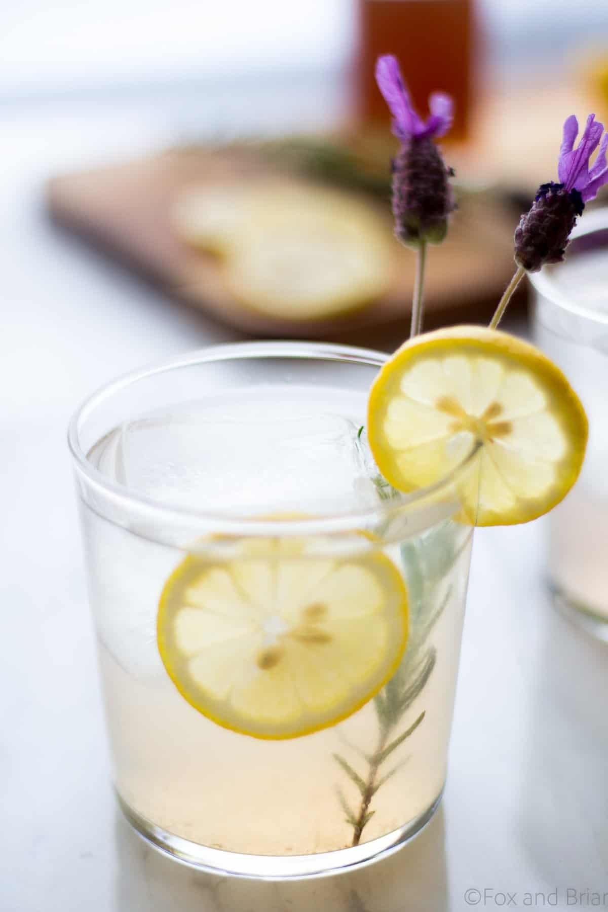 This refreshing Lavender Collins is a fresh twist on a Tom Collins cocktail, with homemade lavender syrup, gin, lemon juice and a splash of sparkling water.