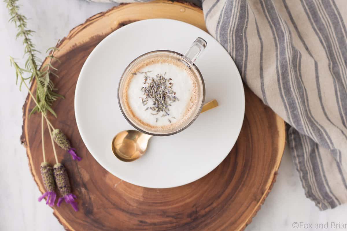 Make your own lavender latte at home, without any fancy equipment