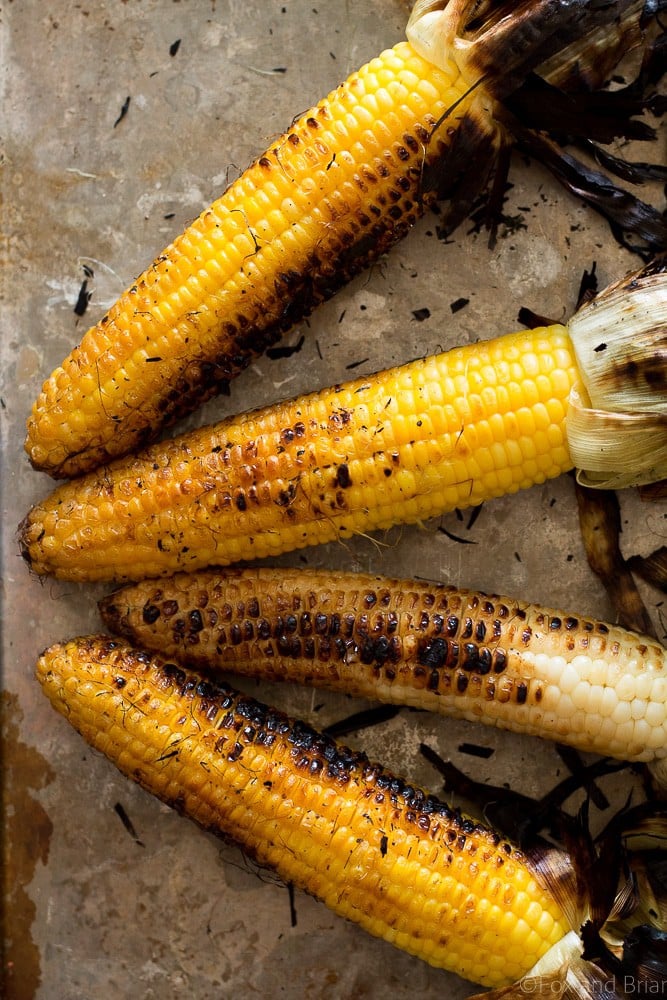 Nothing says summer like than fresh corn on the cob. Take advantage of its peak flavor by throwing it on the grill. This Charred Grilled Corn is packed full of smoky summer flavor, perfect for your next BBQ!