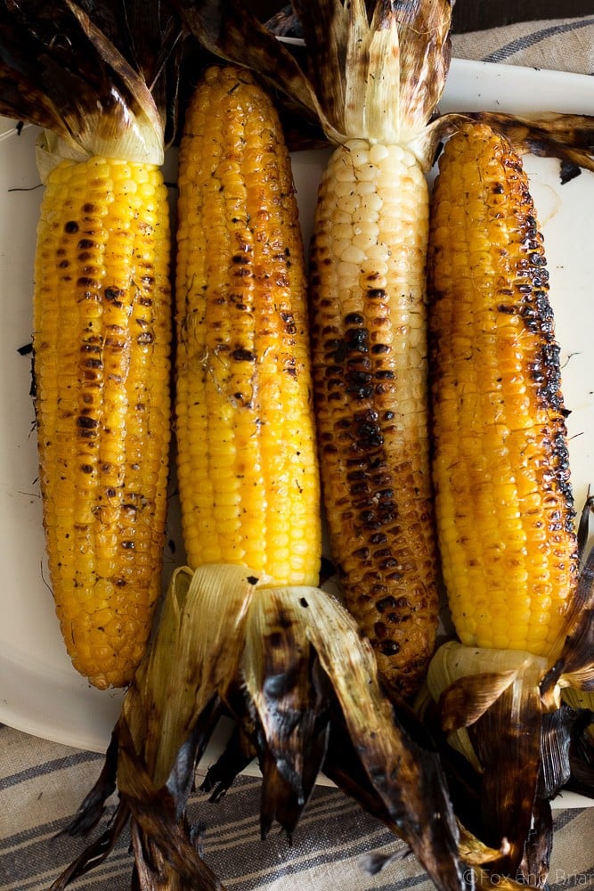 Nothing says summer like than fresh corn on the cob. Take advantage of its peak flavor by throwing it on the grill. This Charred Grilled Corn is packed full of smoky summer flavor, perfect for your next BBQ!