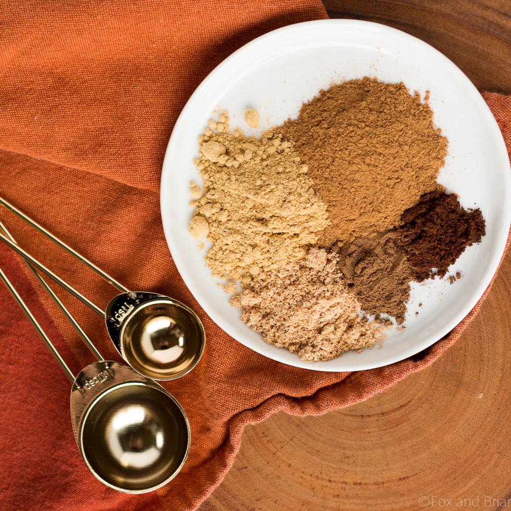 This pumpkin pie spice mix is so easy to make, and way better than the store bought version! Just five spices will make all your fall baking complete!