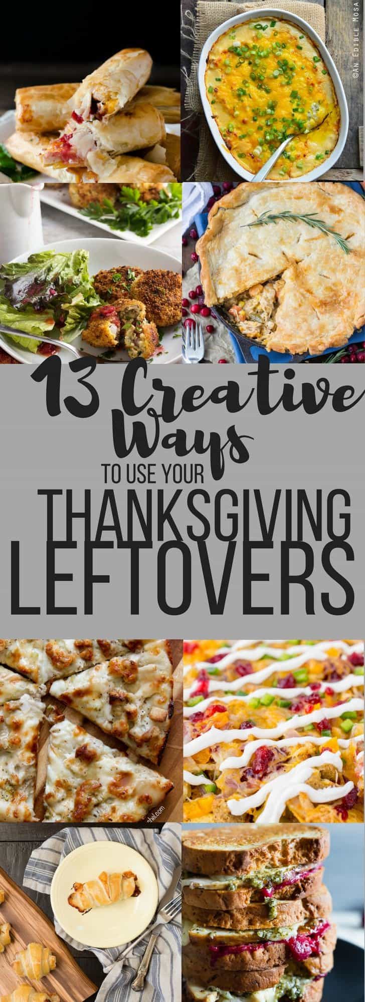 Have a fridge stuffed full of Thanksgiving leftovers? Here are twelve creative ways to use Thanksgiving leftovers that aren't soup!