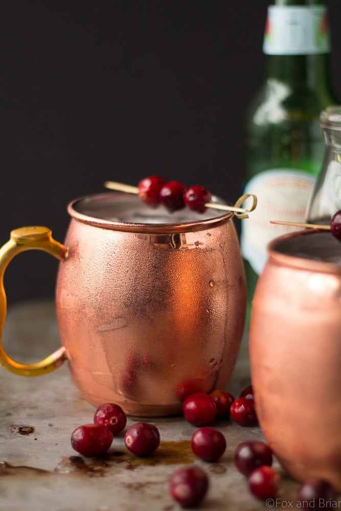 This Cranberry Irish Mule is a winter twist on the Classic Moscow Mule! Irish whiskey, cranberry juice and ginger beer make this an ideal holiday cocktail.