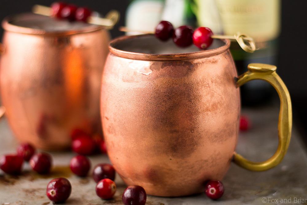 This Cranberry Irish Mule is a winter twist on the Classic Moscow Mule! Irish whiskey, cranberry juice and ginger beer make this an ideal holiday cocktail.