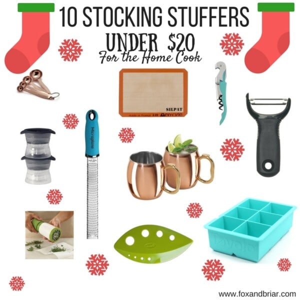 Looking for some stocking stuffers or inexpensive gifts for the home cook in your life? I've put together a list of 10 items under twenty dollars that any home cook would love!