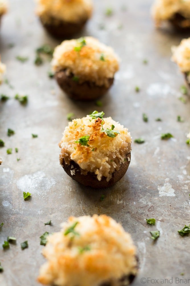 Crab Dip Stuffed Mushrooms Fox and Briar