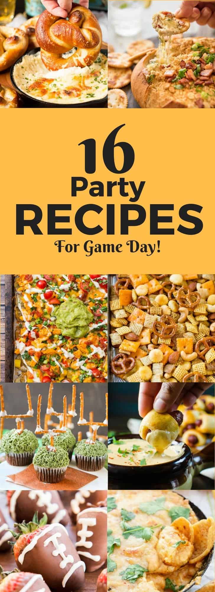 16 PARTY RECIPES FOR GAME DAY | Party appetizers | Football Party Food | Superbowl Appetizers