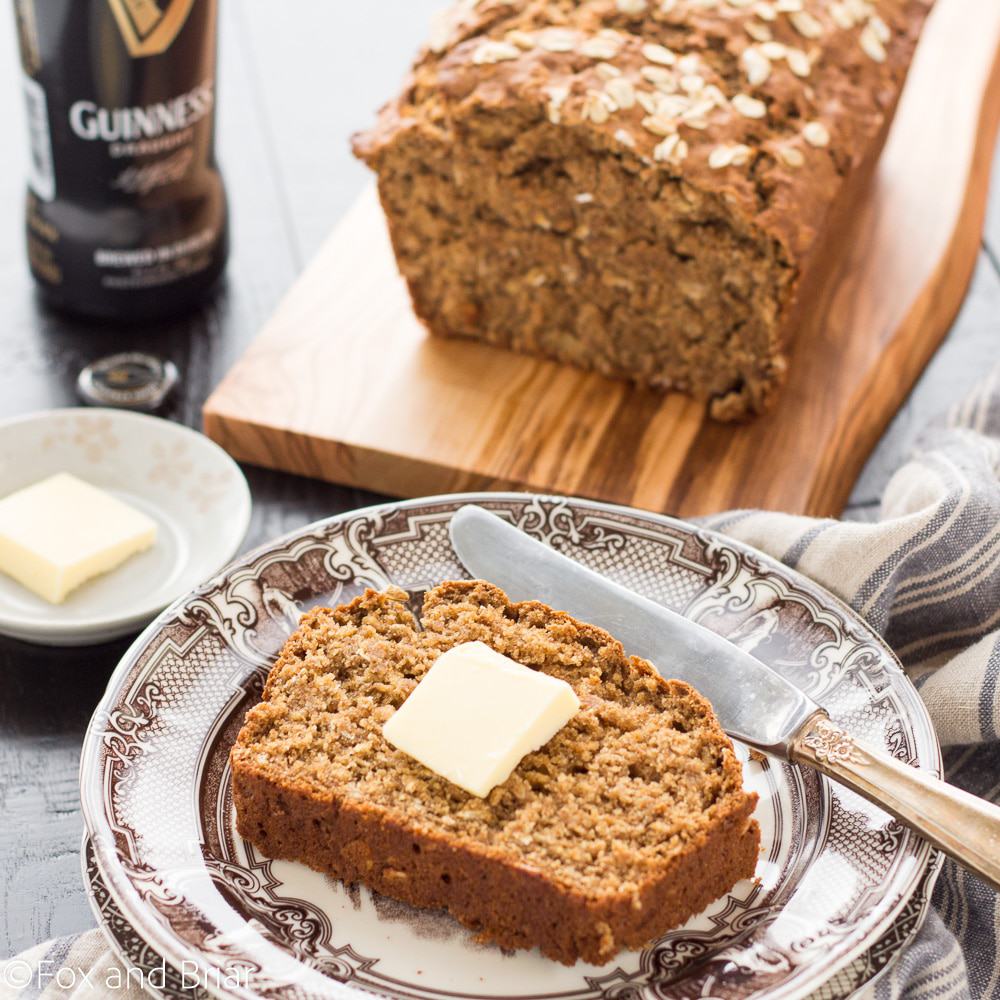 Irish Guinness Brown Bread | Saint Patrick's Day Recipes | Irish Recipes | Quick Bread Recipes | Beer Bread