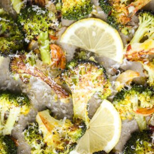 This easy Lemon Parmesan Roasted Broccoli is the best way to eat broccoli ever! You will never want to make it any other way!