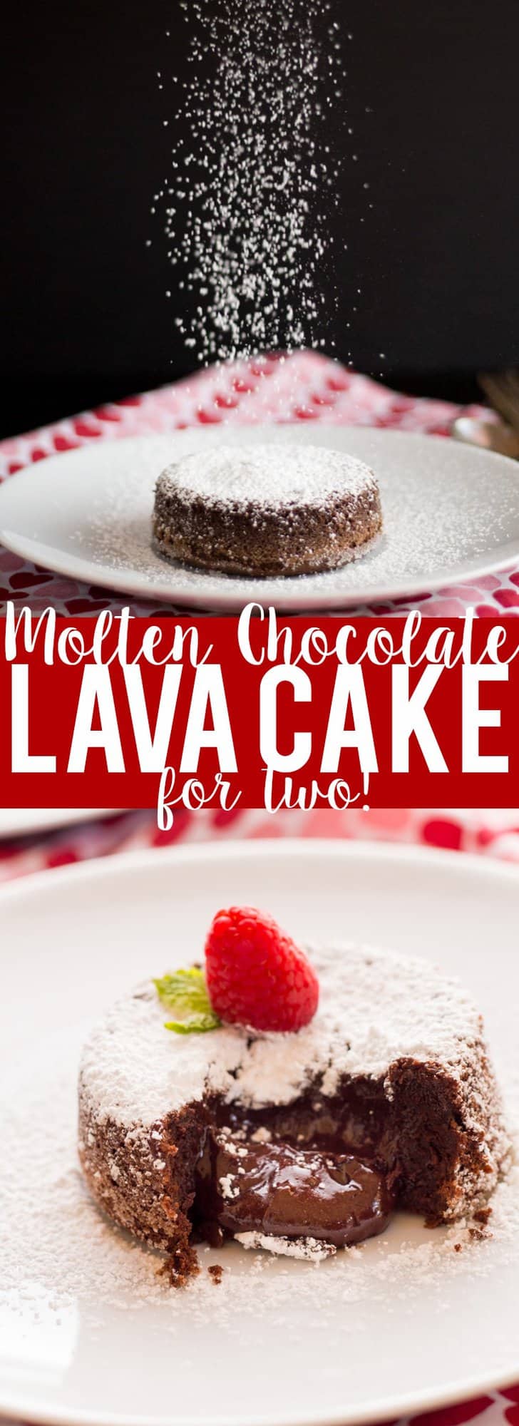 Molten Chcocolate Lava Cake For two | Dessert for Two | Small Batch Baking | Romantic Dessert | Valentine's Day Dessert | Date Night