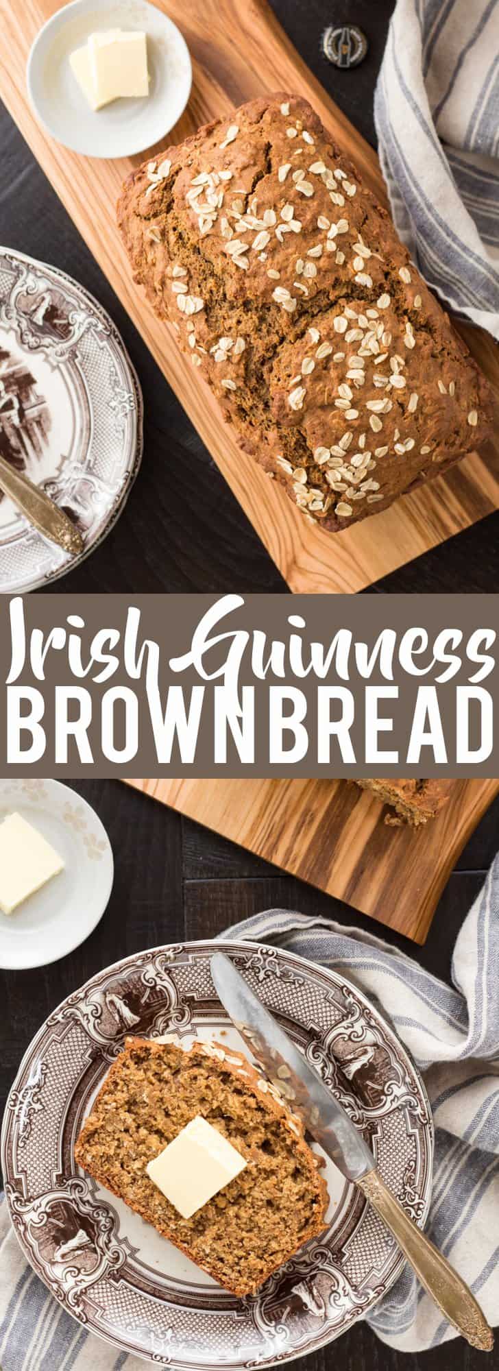 Irish Guinness Brown Bread | Saint Patrick's Day Recipes | Irish Recipes | Quick Bread Recipes | Beer Bread
