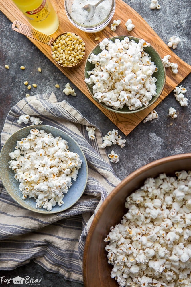 This really is the Ultimate Truffle Popcorn! Make the most delicious truffle popcorn at home in just a few minutes. | popcorn recipe | truffle popcorn recipe | snack recipe | movie night