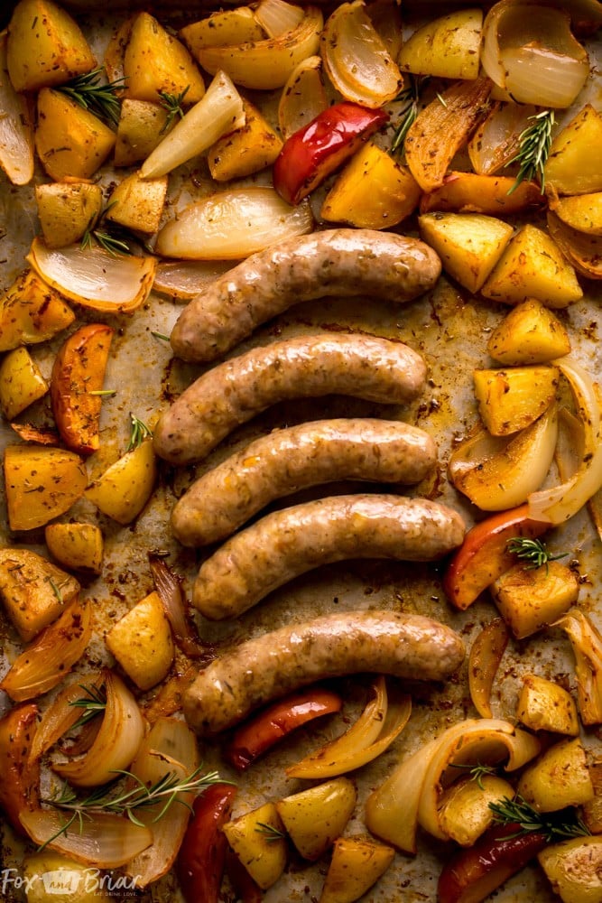 Sausage and Potatoes Sheet Pan Dinner. Easy Sheet Pan Dinner | Healthy Sheet Pan Dinner | Sheet Pan Dinner Sausage | Quick and easy dinner recipe | One Sheet Pan Dinner | Fall Sheet Pan Dinner | Fall Recipe | Winter Recipes | Easy Meals | What to cook when you don't want to cook | Dinner recipe for lazy cooks