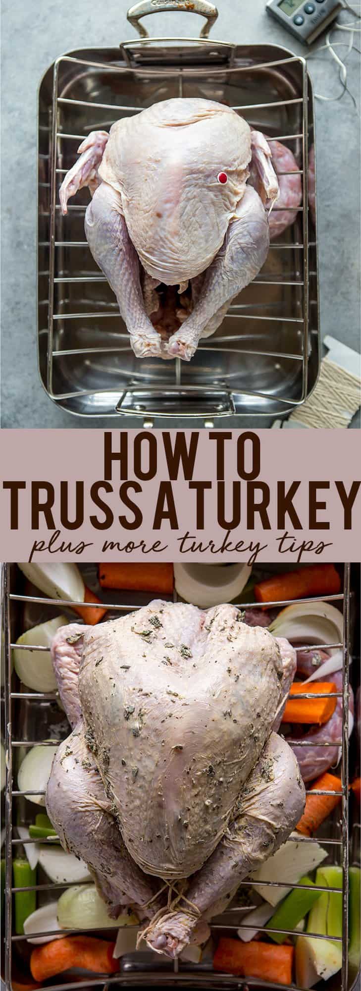 How to truss a turkey | How to prepare a turkey | How to tie a Turkey | Turkey Tips | Tips for first time hosting thanksgiving | How to make a turkey