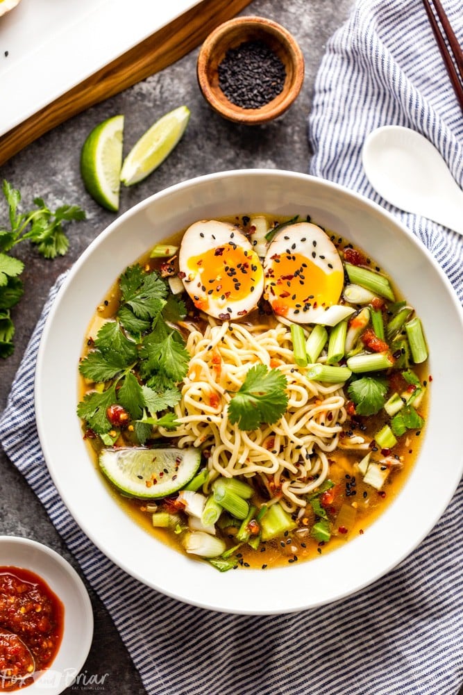 This Instant Pot Chicken Ramen makes a delicious and flavorful ramen in about half an hour in your electric pressure cooker! | Instant Pot Recipe | Instant Pot Soup | Easy Ramen Recipe | Chicken Ramen | Healthy Instant Pot Recipe 